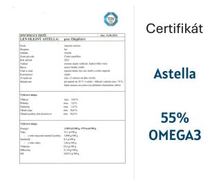 🌱 Lněný olej Astella – přirozená rovnováha omega‑3 Lisovaný za studena ze zlaté odrůdy Astella, která vyniká vysokým...